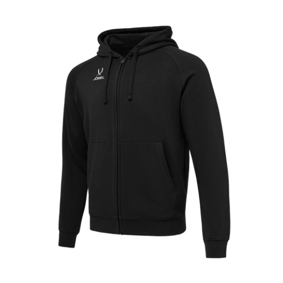 Худи на молнии Jogel ESSENTIAL Club reglan Cotton Zip Hoodie, черный 99 Худи на молнии Jogel ESSENTIAL Club reglan Cotton Zip Hoodie, черный 99