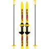 Лыжи детские Вираж-спорт желтые с палками 100/100 (12)