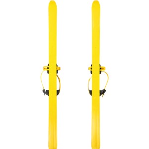 Пластиковые лыжи детские Вираж-спорт с палками стеклопластик с универсальным креплением