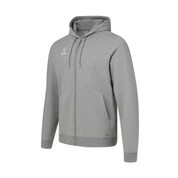 Худи на молнии Jogel ESSENTIAL Cotton FZ Hoodie, серый меланж 91m Худи на молнии Jogel ESSENTIAL Cotton FZ Hoodie, серый меланж 91m