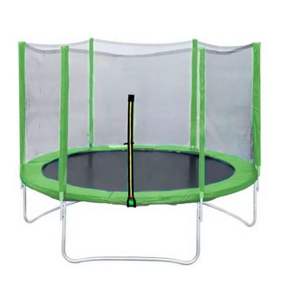 Батут DFC Trampoline Fitness 16ft наружн.сетка, св.зел. (488см) (два короба) Батут DFC Trampoline Fitness 16ft наружн.сетка, св.зел. (488см) (два короба)