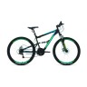 Велосипед 27,5' Forward Raptor 27,5 2.0 disc Черный/Бирюзовый 20-21 г