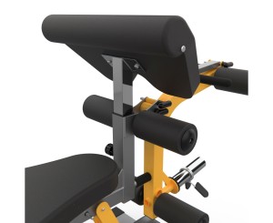 Скамья с опциями STONERISE UltraShape.
Предназначена для развития мышц всего тела благодаря большому количеству снарядов, поставляющихся в комплекте.
Сиденье регулируется на 4 уровня по углу наклона, спинка – на 8 уровней. Турник регулируется по высоте н