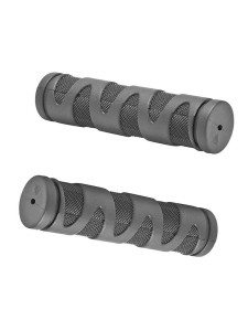 Грипсы XH-G57B,125 mm черный/150162. Грипсы XH-G57B, длина 125 мм, изготовлены из черной термопластичной резины. Материал обеспечивает защиту от ударов и долгосрочное использование. Эргономичная конструкция повышает прочное сцепление, а также комфорт и бе