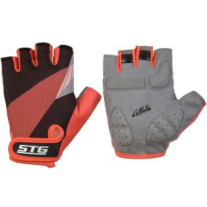Летние велосипедные перчатки STG с защитной прокладкой и застёжкой на липучке. Обезопасит Вас от натирания и образования мазоль.