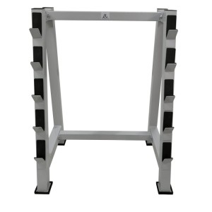 Стойка для хранения 5 грифов DFC Powergym RA769G серый. Стойка для хранения 5 грифов. Нагрузка на 1 место - до 100 кг, что позволяет хранить гриф с дисками. Мощная рама изготовлена из высококачественного стального профиля, размер 60*60 и 50*50, толщина 1,