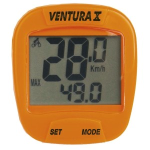 Велокомпьютер VENTURA Х, 10 функций, оранжевый (5-244553)