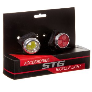 Бренд: STG Модель: BC-TL5402C+TL5402 Светопоток переднего фонаря, lm: 200 Светопоток заднего фонаря, lm: 30 Кол-во диодов: 1/3 Мощность диода переднего фонаря, Вт: 1 Мощность диода заднего фонаря, Вт: 0,5 Кол-во режимов посстоянного света: 1 Кол-во режимо