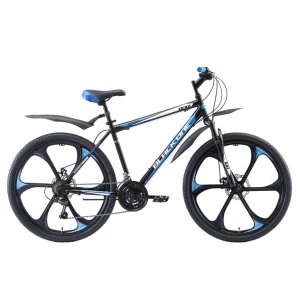 Велосипед Black One Onix 26' D FW чёрный/голубой/серебристый 2018-2019