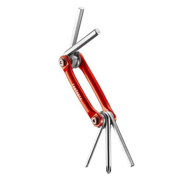 Мультитул IceToolz Bar-5 96B1 — 5 функций в компактном корпусе.

Многофункциональный инструмент IceToolz Bar-5 (арт. 96B1) — это стильный, надежный и легкий мультитул с пятью основными функциями для быстрого ремонта велосипеда. Прочный корпус из алюминия 