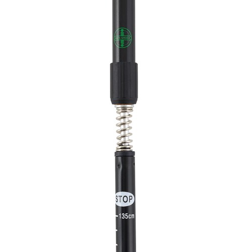 Палки для скандинавской ходьбы BERGER Oxygen, 77-135 см, 2-секционные, черный/зеленый
