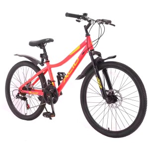 Велосипед 24' ACID Q 245 D Pink/Yellow- идеальный выбор для начинающих райдеров 9-15 лет
Подходит для прогулочной езды в городских джунглях, парках и на пересеченной местности.
Имеет размер колес 24