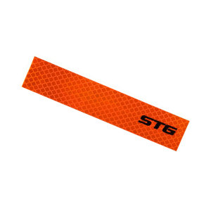 Светоотражатель STG 40020-O, наклейки с  3-D  отражением, ярко-оранжевого цвета