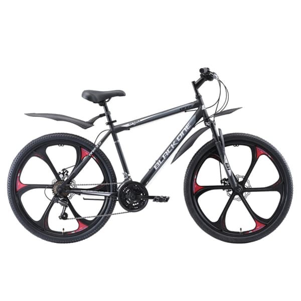 Велосипед Black One Onix 26' D FW чёрный/серый/серебристый 2018-2019