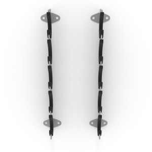 Настенная стойка для хранения грифов DFC D101027 (комплект из 2 шт). Настенная стойка – простой и удобный способ организации спортивных снарядов. Стойки можно закрепить на любом расстоянии. Максимальная нагрузка – до 300 кг. На ней можно хранить до 7 гриф