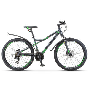 Велосипед Stels Navigator 610 D V010 Антрацитовый/Зеленый 26 (LU093801)