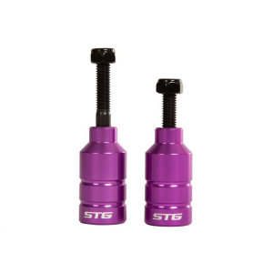 Пеги STG для трюкового самоката с осью, 22.2 мм, алюм., фиолет, 2шт Х99068