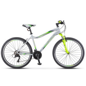 Велосипед Stels Miss-5000 V V050 Серебристый/Салатовый (LU096326)