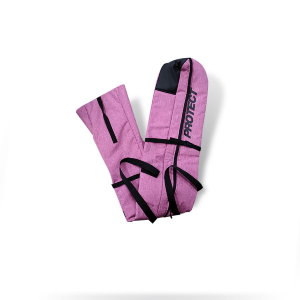 Чехол д/лыж PROTECT,165-185х21х12 см, розовый, черная стропа