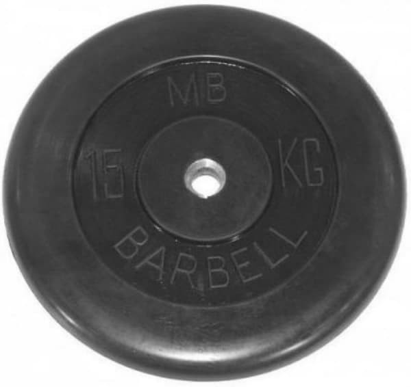Диск Bestway обрезиненный черный 31 мм 15 кг