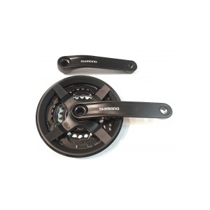 Система Shimano TourneyFC-TY301 42/34/24 170мм для горных велосипедов с трансмиссией 3х6/7/8 скоростей, c защитой звезд.
Группа: Shimano TOURNEY
Длина шатунов: 170мм
Количество зубьев звезд: 42/34/24
Материал звезд: сталь
Материал шатунов: алюминий
Крепле
