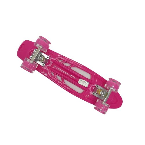 Скейт детский Navigator пластик, свет. кол. PU 60х45мм, 56х15х9,5см, 2 ручки для переноски