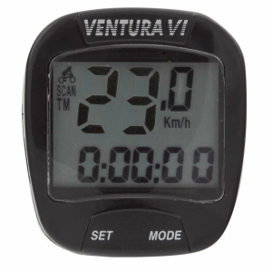 Велокомпьютер VENTURA VI, 6 функций, черный (5-244530)