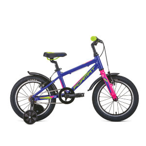 Детский велосипед Format Kids 16 (2020) предназначен для использования детьми возрастной категории от 3 до 5 лет. 
 
 Мощная жёсткая вилка Алюминиевый сплав 6061 создаёт надёжную устойчивость. 
 В комплектацию велосипеда входят шатуны Samox, 32T, 127L. 
 
